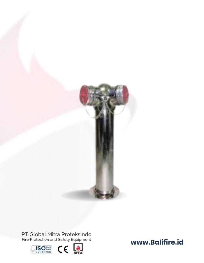 Siamese Hydrant Connection Machino with Pipe PT Global Mitra Proteksindo Bali