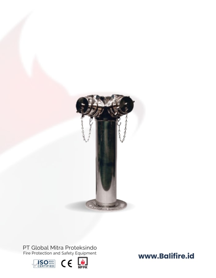 Siamese Hydrant Connection VDH with Pipe PT Global Mitra Proteksindo Bali