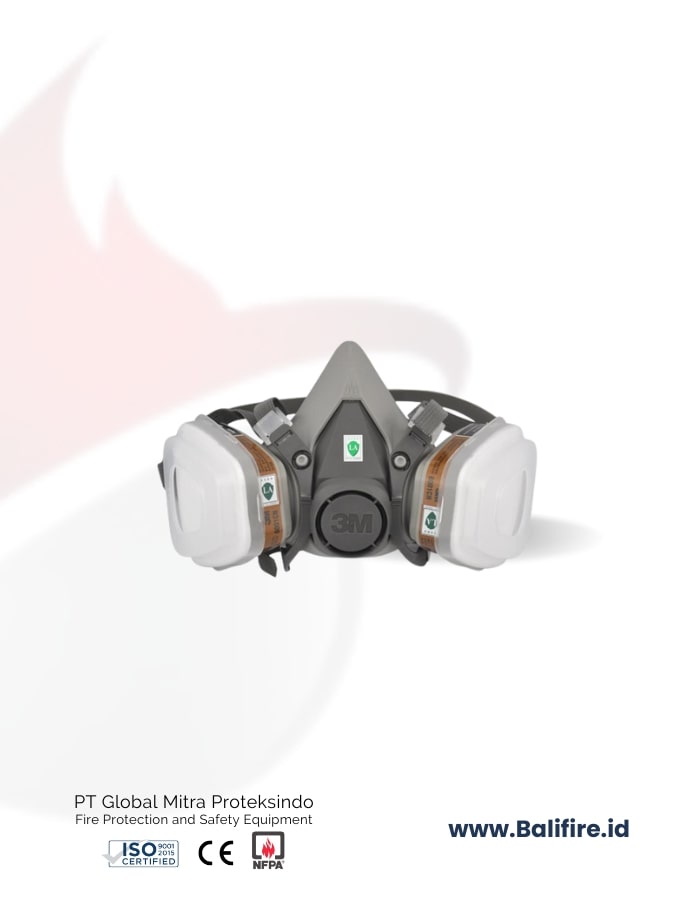 Masker Gas Respiratory 3M 6200 PT Global Mitra Protekisindo Bali