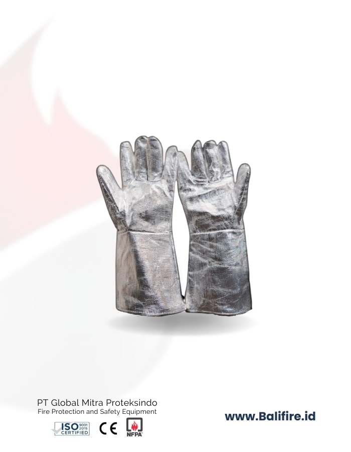 Sarung Tangan Pemadam Aluminized PT Global Mitra Protekisindo Bali