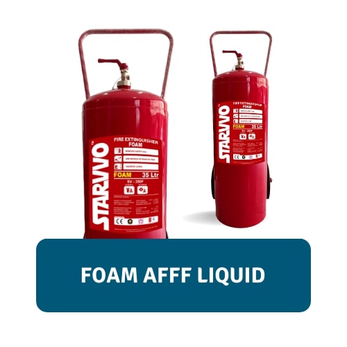 starvvo trolley fire extinguisher foam afff liquid