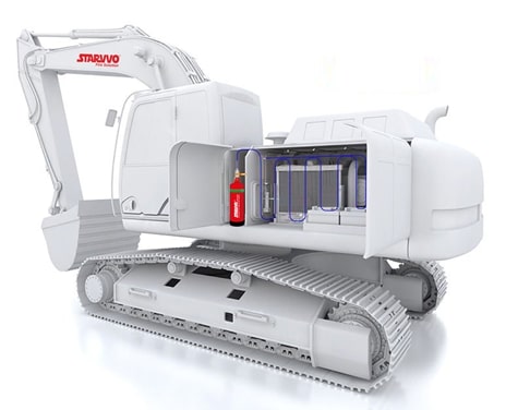 instalasi alat pemadam api otomatis starvvo firetrap system