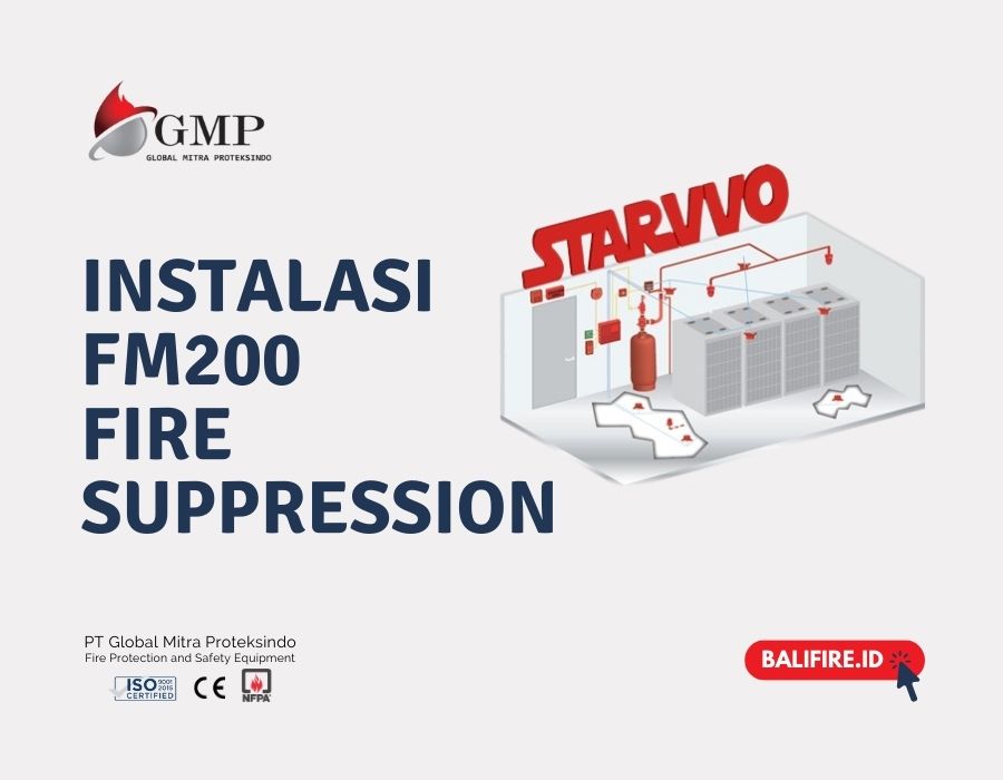 Instalasi Alat Pemadam Api FM200 Fire Suppression System Bali