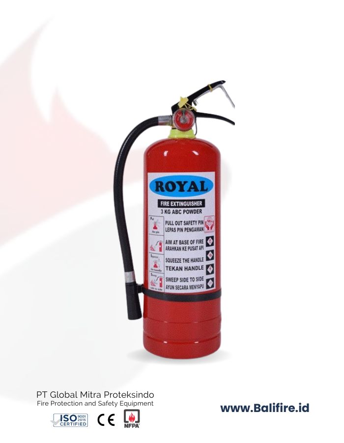 alat pemadam api royal dry chemical powder 3 kg