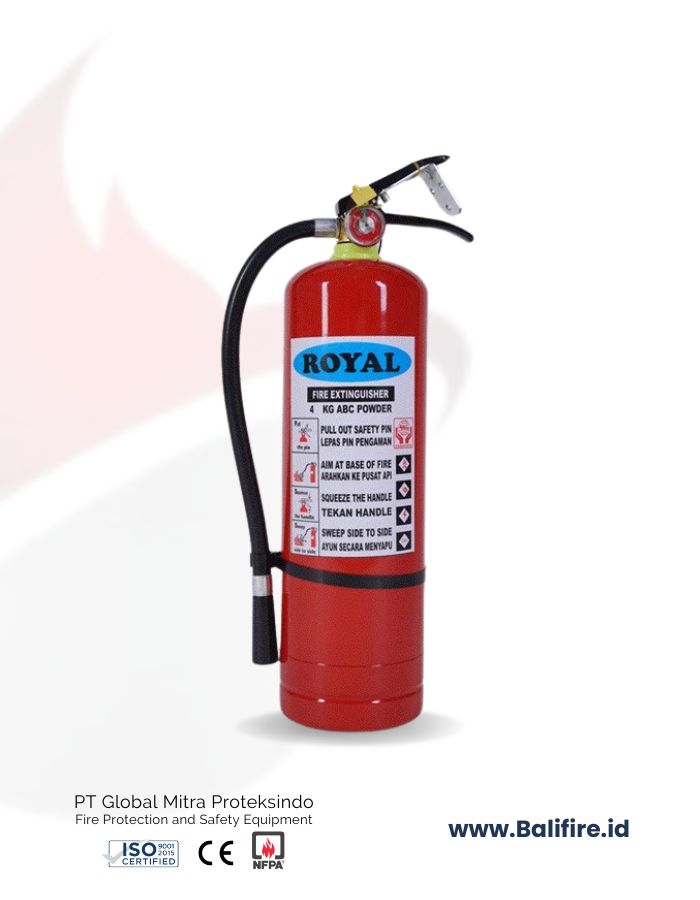 alat pemadam api royal dry chemical powder 4 kg