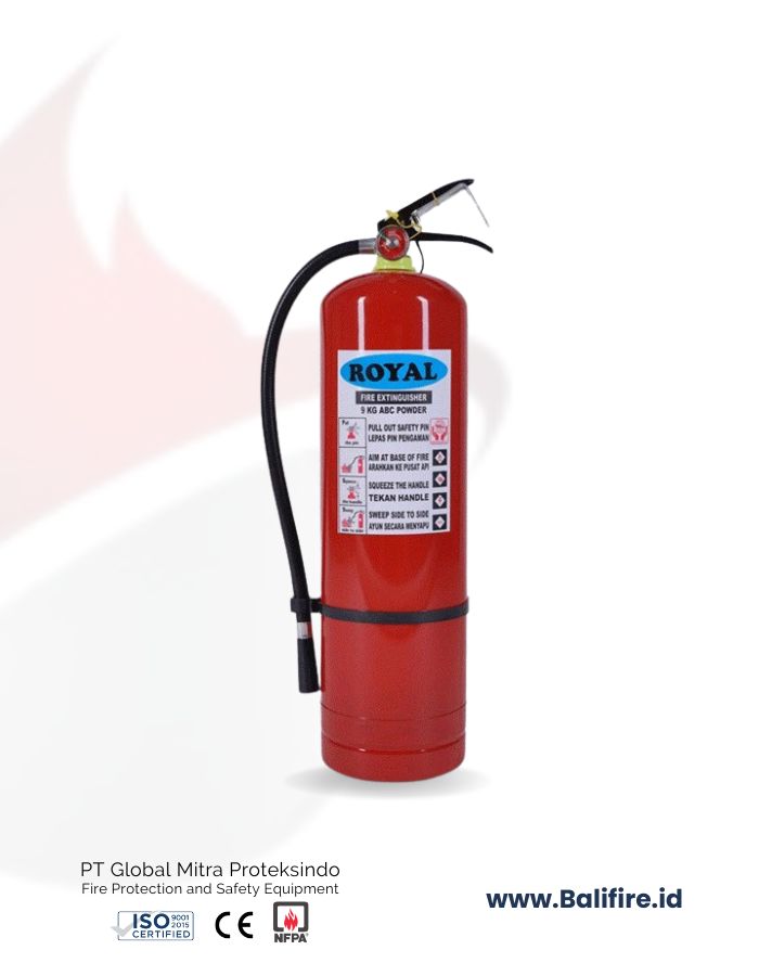 alat pemadam api royal dry chemical powder 9 kg