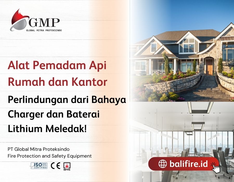 Alat Pemadam Api Rumah dan Kantor Perlindungan dari Bahaya Charger dan Baterai Lithium Meledak!