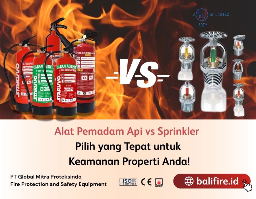 Alat Pemadam Api vs Sprinkler Pilih yang Tepat untuk  Keamanan Properti Anda!