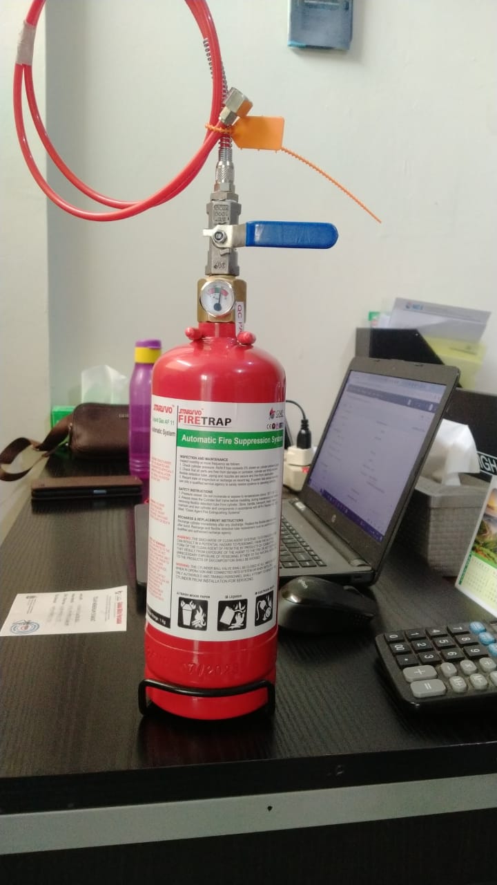 instalasi alat pemadam api otomatis panel listrik
