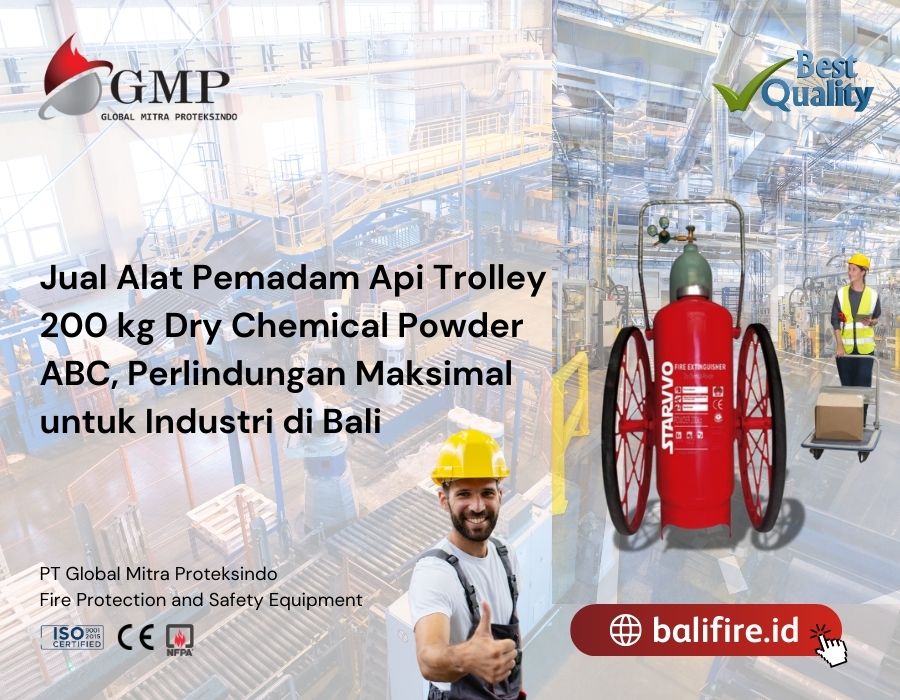 Jual Alat Pemadam Api Trolley Starvvo 200 kg Dry Chemical Powder ABC