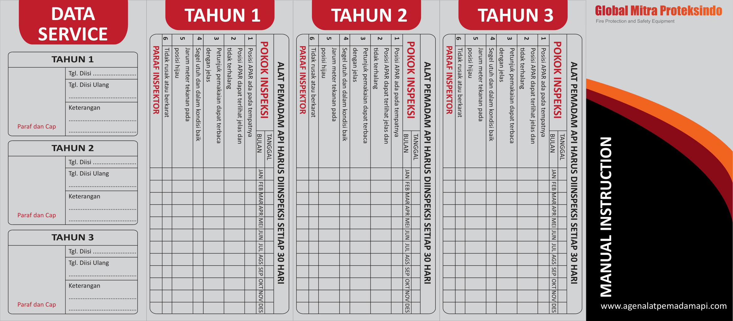Beli Alat Pemadam Api STARVVO Dry Chemical Powder dan Dapatkan Gratis Hanger, Kartu Expired, dan Kartu Maintenance Bulanan